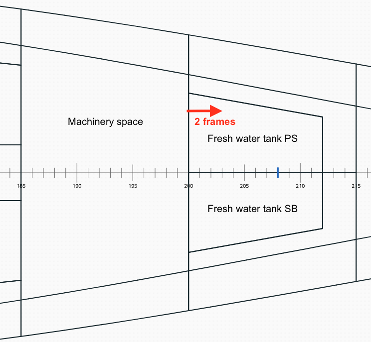 A sketch of the required change on General Arrangement Plan