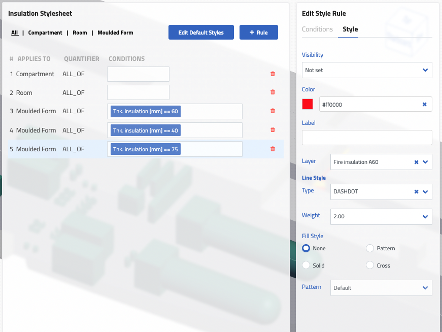 Style editor in Naval Architect
